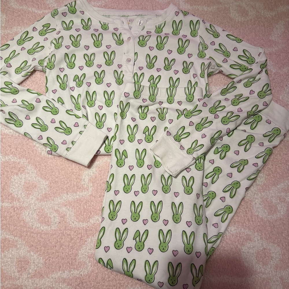 Roller Rabbit limited edition Easter green bunny’s and Purple Hearts